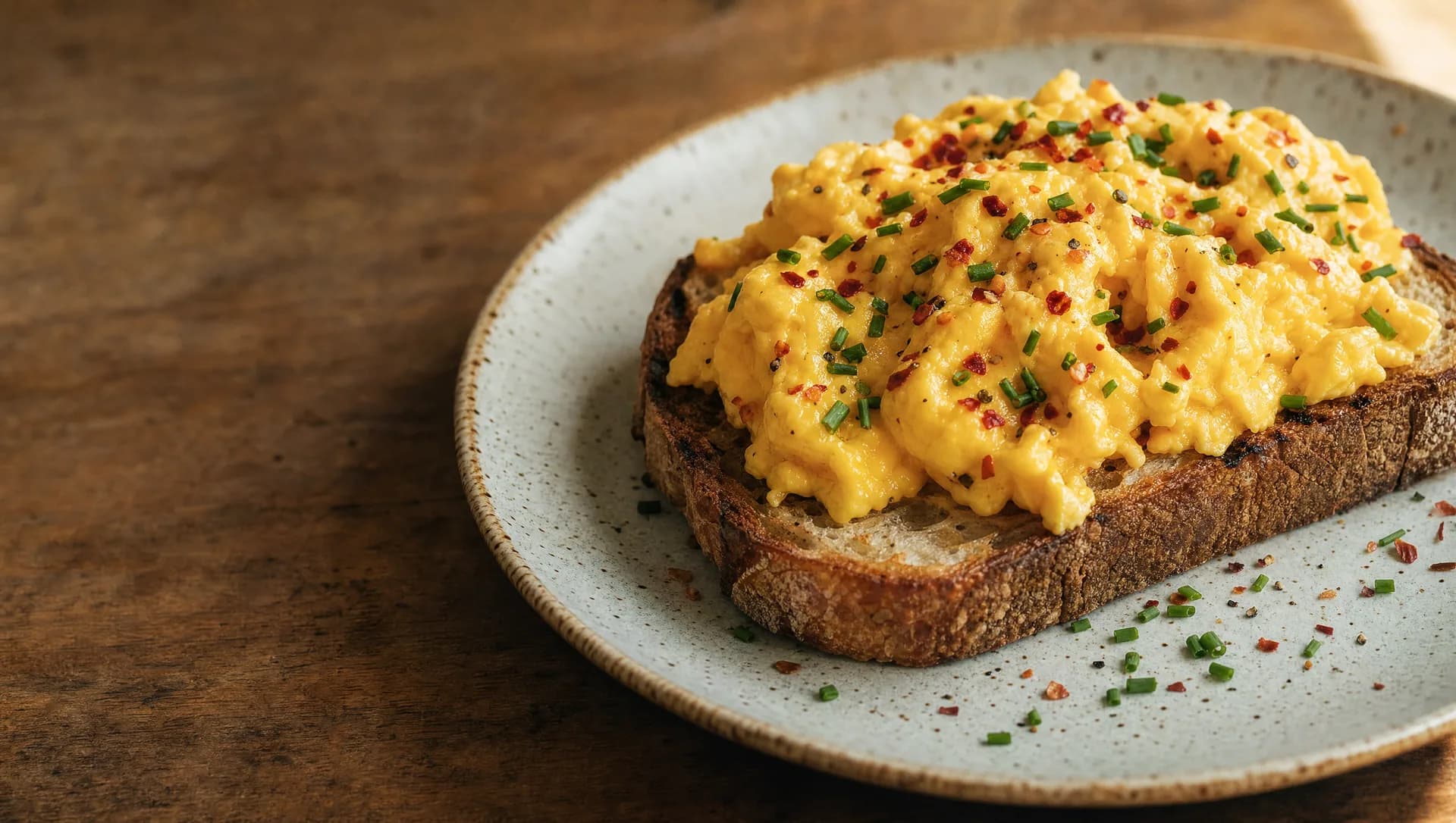 Chili Garlic Scrambled Eggs: Spiced Breakfast Eggs