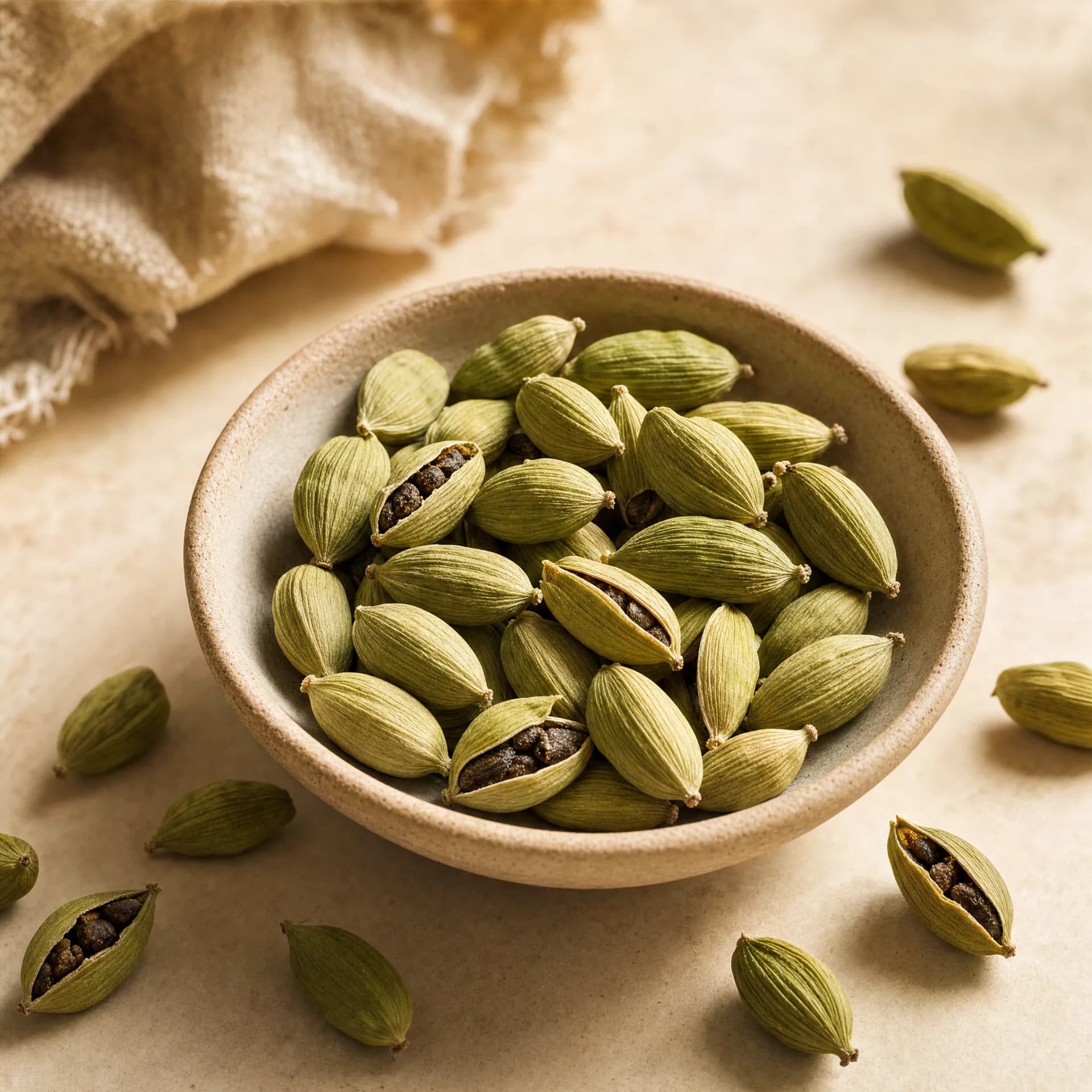 Premium Sri Lankan green cardamom pods