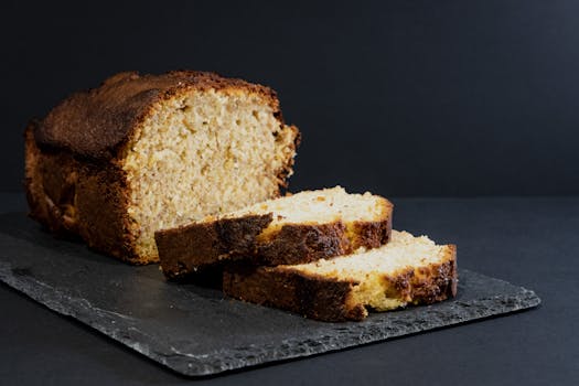 Ceylon Cinnamon Banana Bread , Moist Spiced Banana Loaf