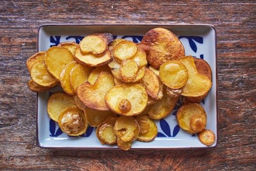 Crispy Chili Garlic Potatoes , Spiced Roasted Potato Recipe
