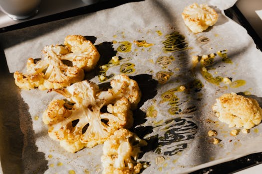 Fire Chili Roasted Cauliflower , Crispy Spiced Cauliflower