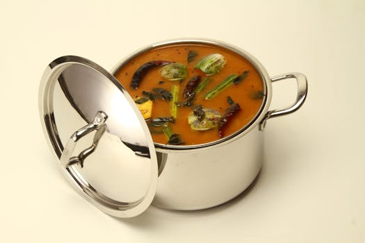 Spiced Red Lentil Soup , Turmeric and Chili Lentil Soup